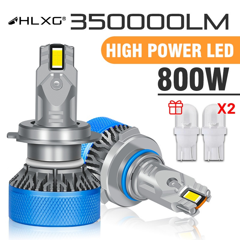 HLXG H7 LED 350000LM 800W H4 LED Canbus H11 H1 H4 HB3 9005 HB4 9006 H8 ...