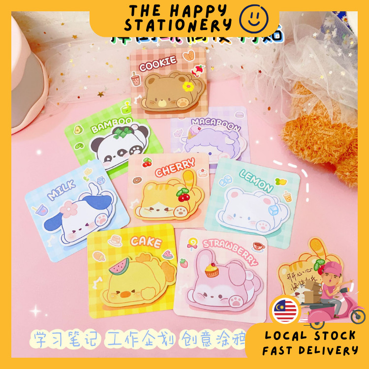 [Ready Stock] 20pcs/set Minimalist Cute Animal Cartoon Sticky Notes ...