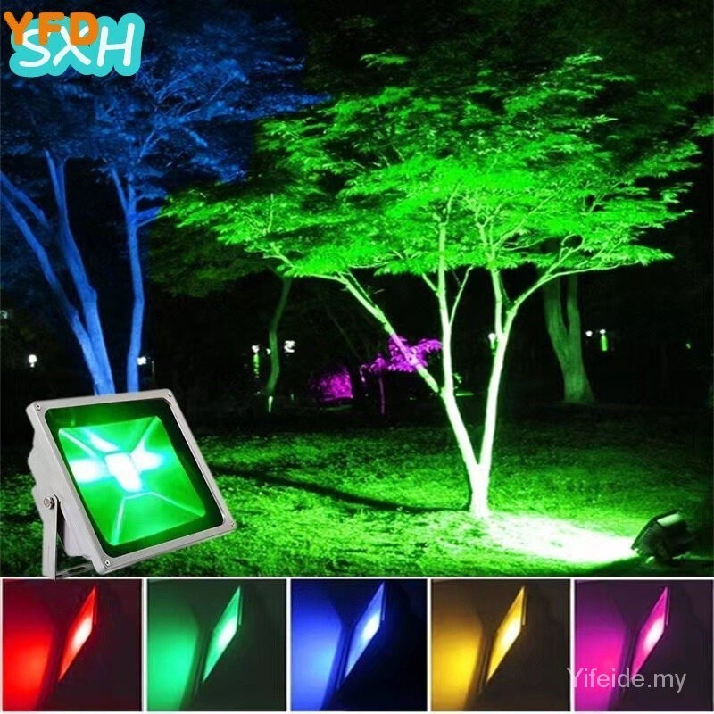 YFD Colorful Led Floodlight Outdoor Waterproof Garden Landscape ...