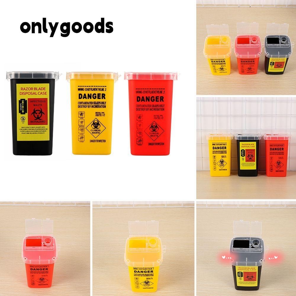 ONLY Sharps Container Medical Needles Bin Biohazard Tattoo Piercing ...