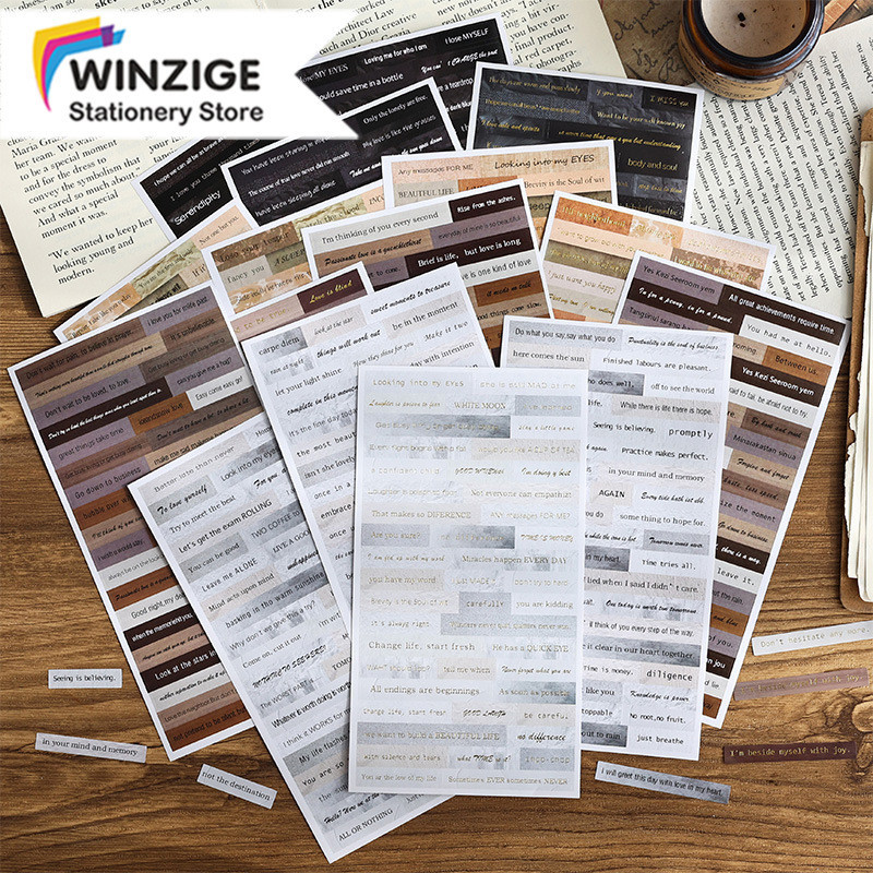 Winzige Scrapbook Aesthetic Stickers Fragment Sticker Aesthetic Vintage ...