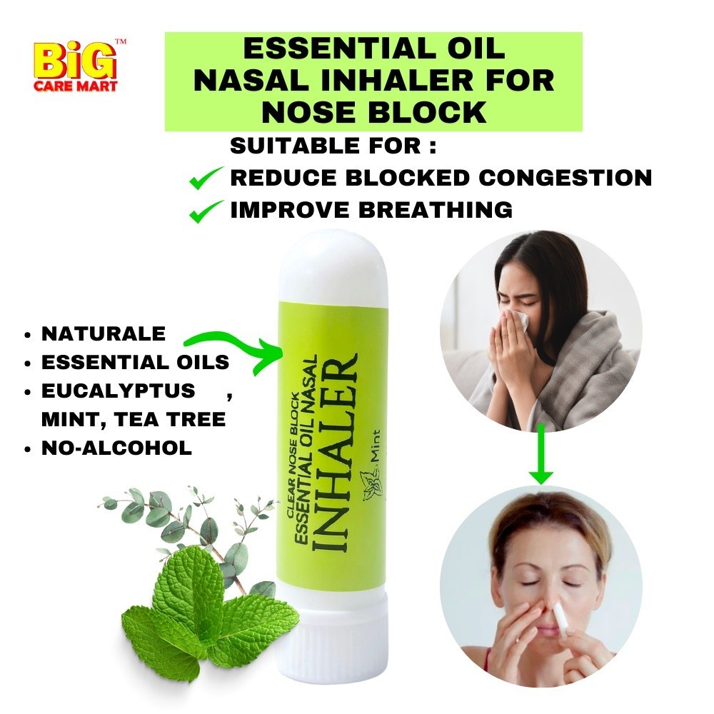 Nose Block Essential Oil Nasal Inhaler by BCM | Shopee Malaysia