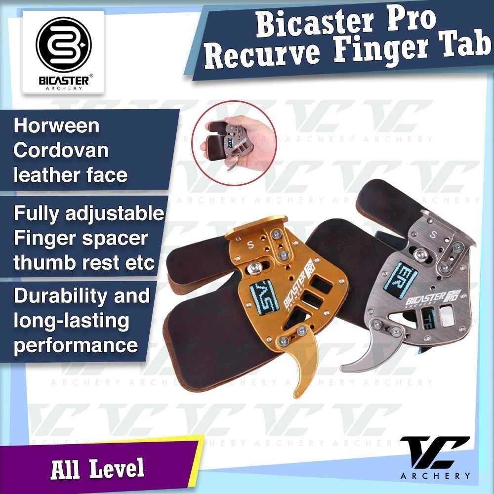 V Club Archery Bicaster Pro Horsehide Recurve Finger Tab Horween