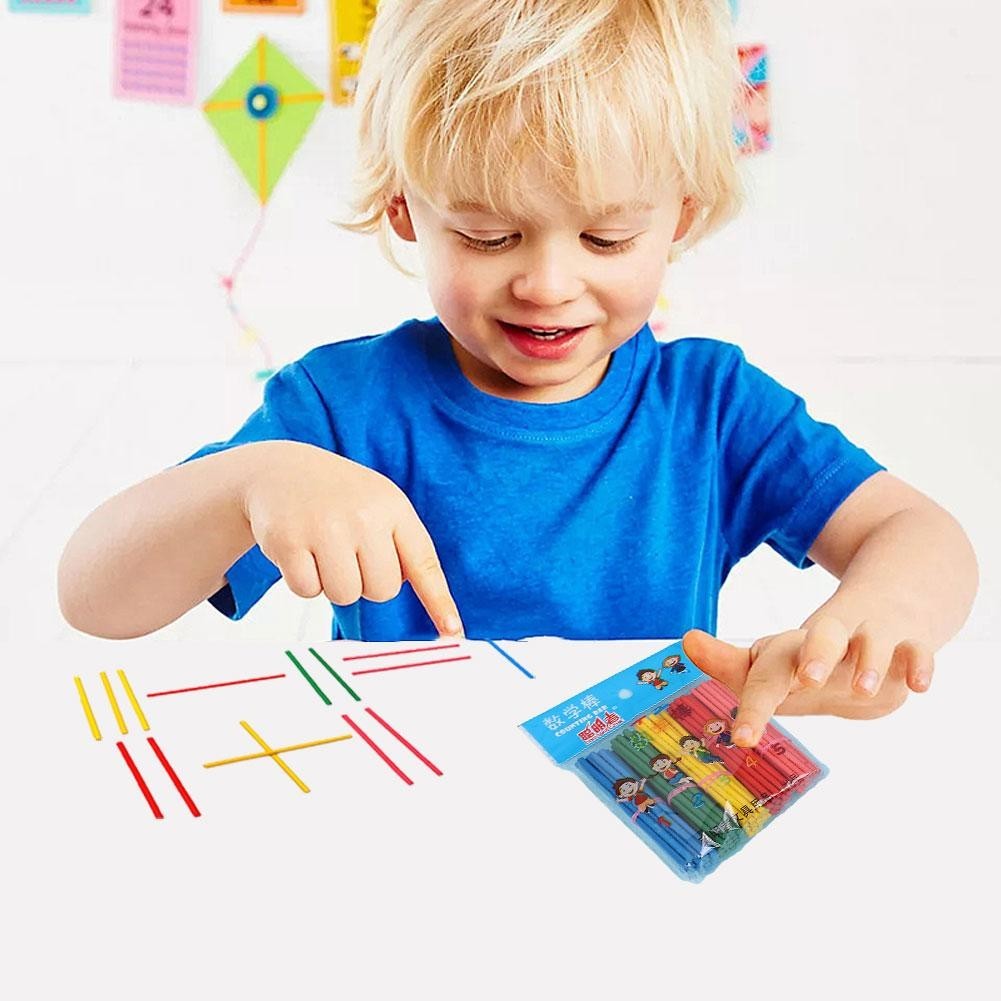 100pcs/Pack Math Sticks Educational Teaching Arithmetic Counting Stick ...