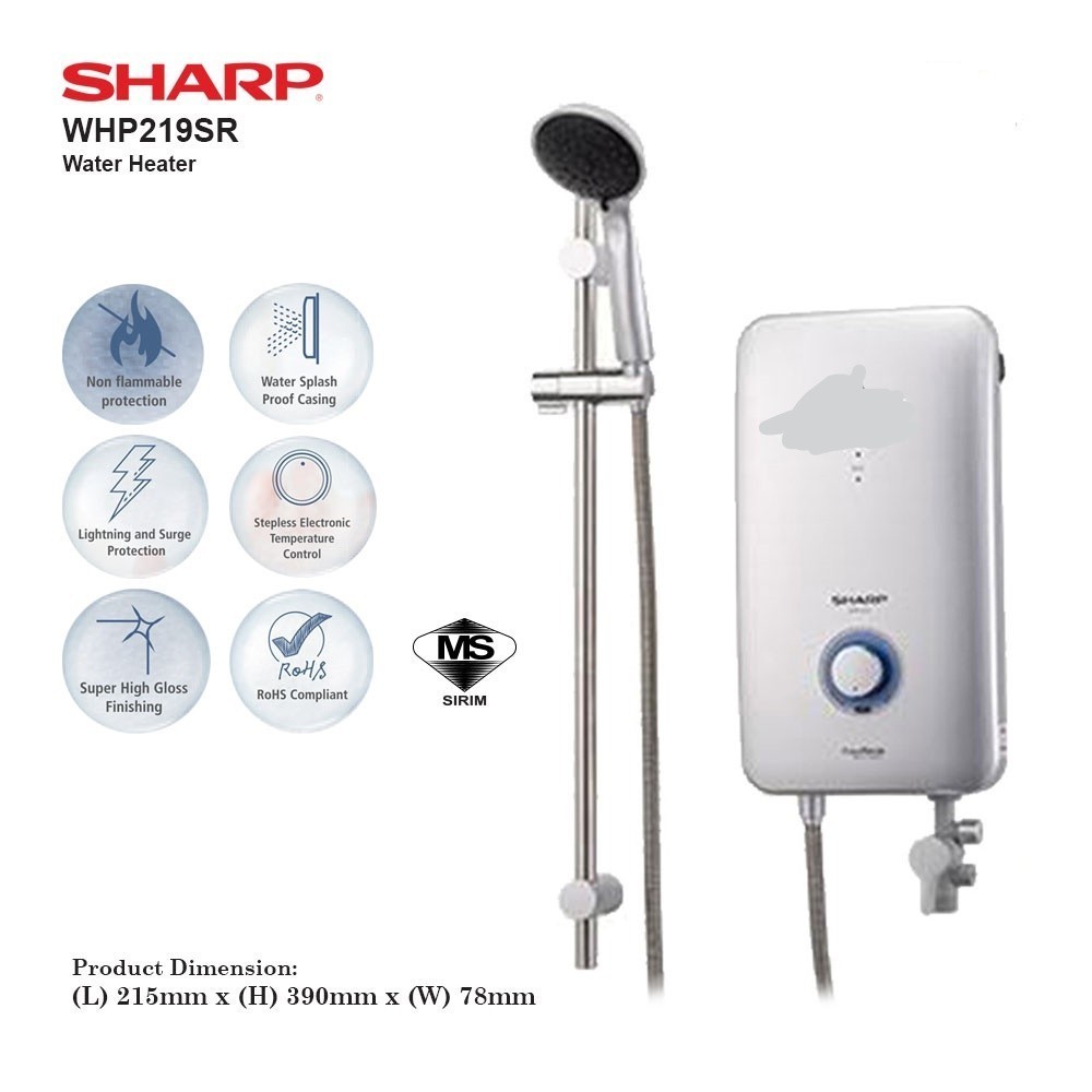 Sharp water heater(WHP219SR) | Shopee Malaysia