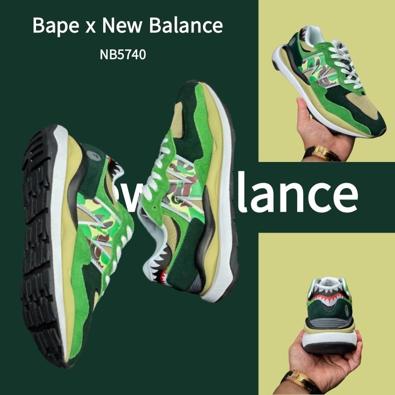 (Real shot) BAPE X New Balance nb5740 100% original sneakers, shoes ...