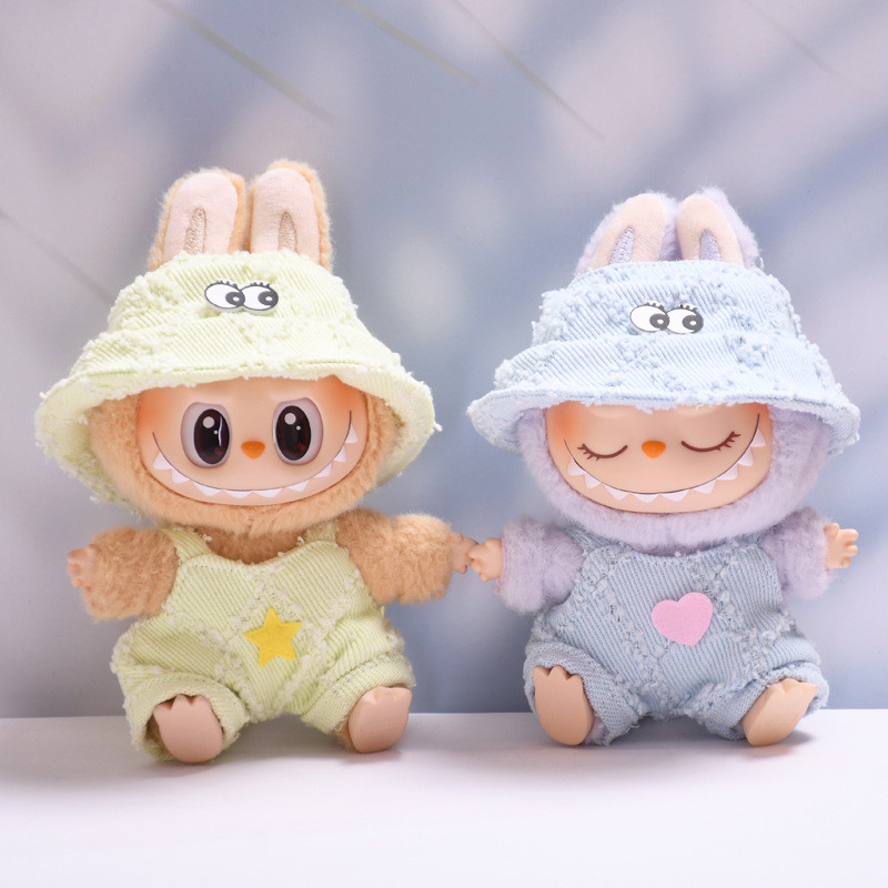 Does Not Include Dolls] 1/2 Generation labubu Overalls Hat Clothes ...