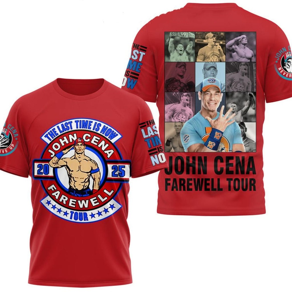 T-shirt Vintage WWE Raw John Cena - Noir, Taille Youth L/XL, Année 2000, Lutte