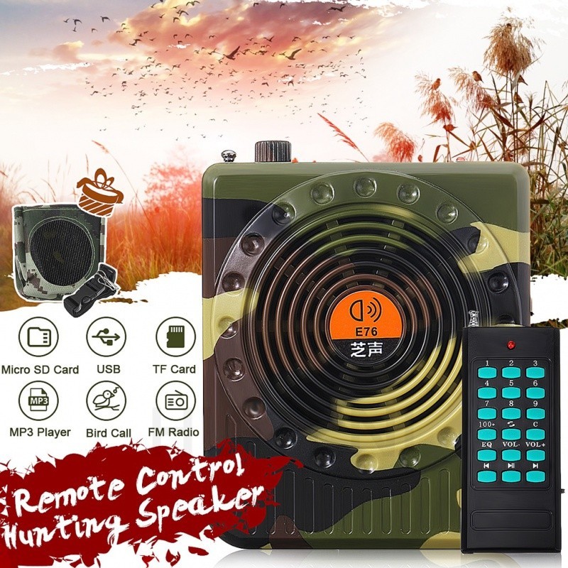 Malaysia Stock E76 35W Portable Hunting Speaker Wireless Bird Cal
