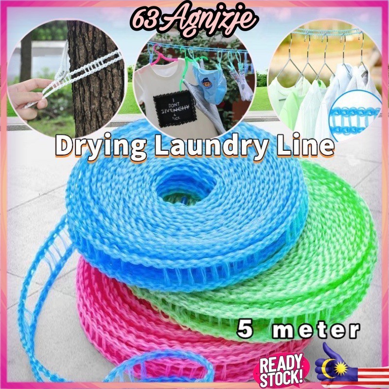 5Meter Clotheslines Clothes Dryer Outdoor Windbreak Non-slip Cloth ...