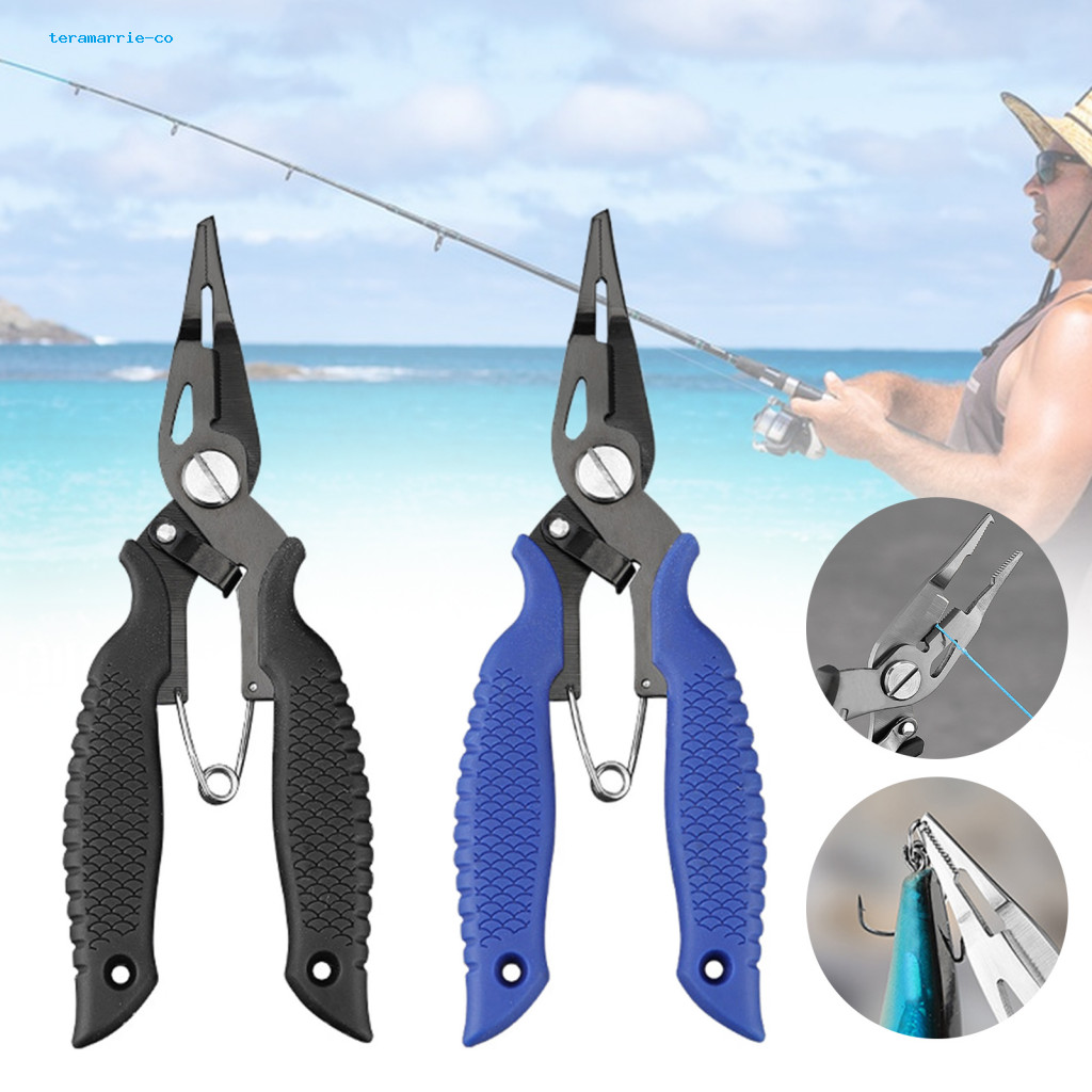 Ergonomic Handle Fishing Pliers Fishing Line Cutter Professional Stainless  Steel Fishing Pliers with Ergonomic Handle and Line Cutter Essential Fishing  Tool for Southeast