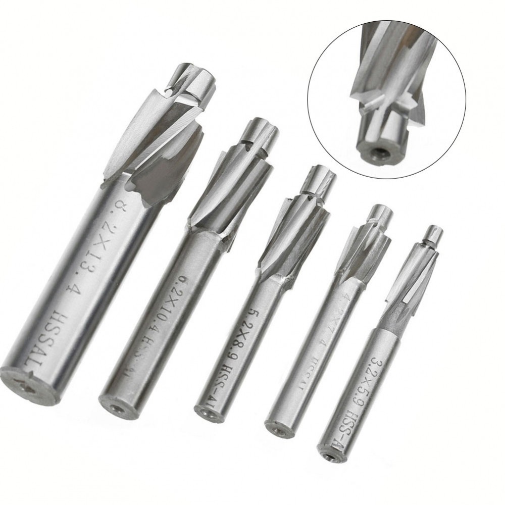 [TWINK]HSS Pilot Slotting End Mill Cutter High Alignment Accuracy