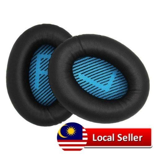 Replacement Earpads Ear Cushion For Bose QuietComfort QC 2 15 25 35 Ear Pads For QC2 QC15 QC25 QC35 SoundLink SoundTrue Around-Ear II AE2 (QC25 Earpads(Blue Mat)) In | Whizz Earpads - Foto 2