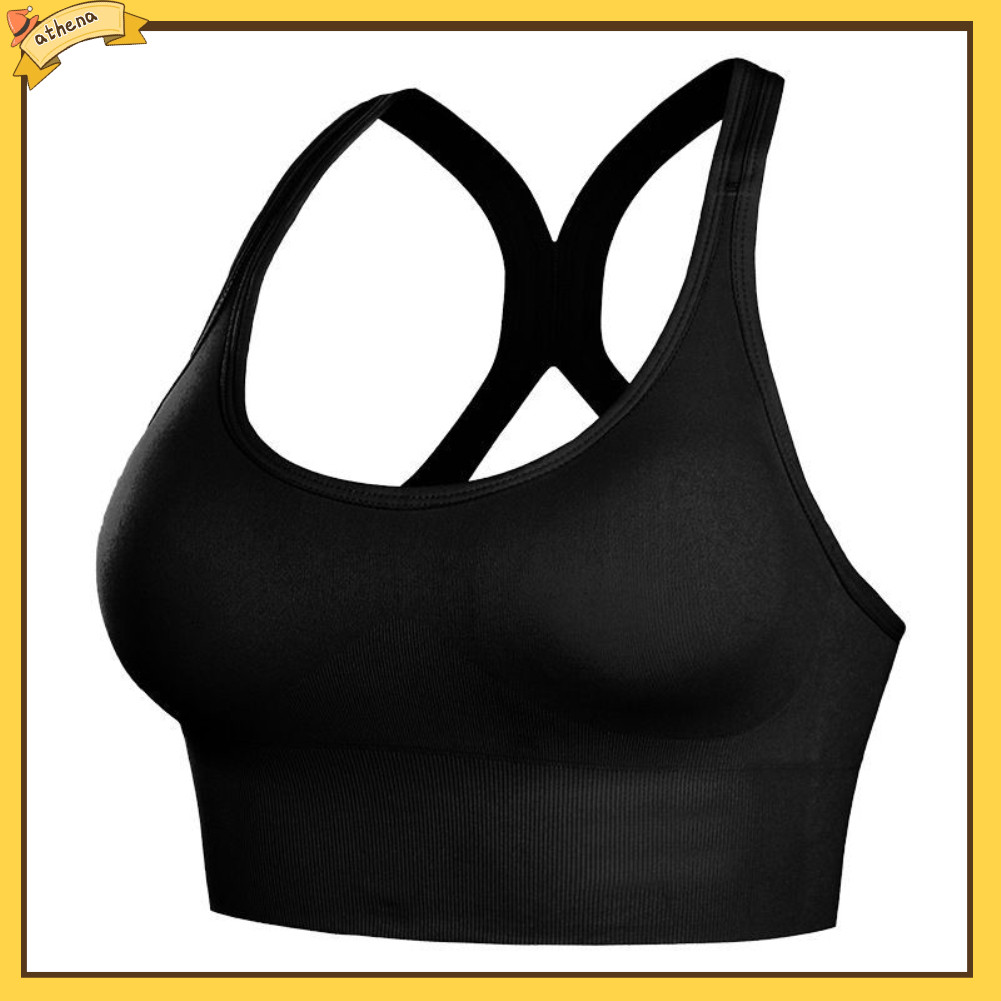 Strappy Sports Bras for Women - Criss Cross Back Sexy Wireless Padded Yoga Bra  Cute Workout - China Running Tank and Crop Tank price
