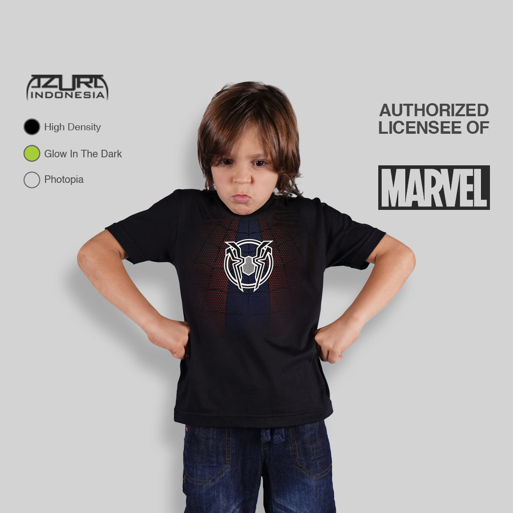 HITAM Azura Indonesia Tshirt Marvel Original Spiderman Body R&B Asphalt ...