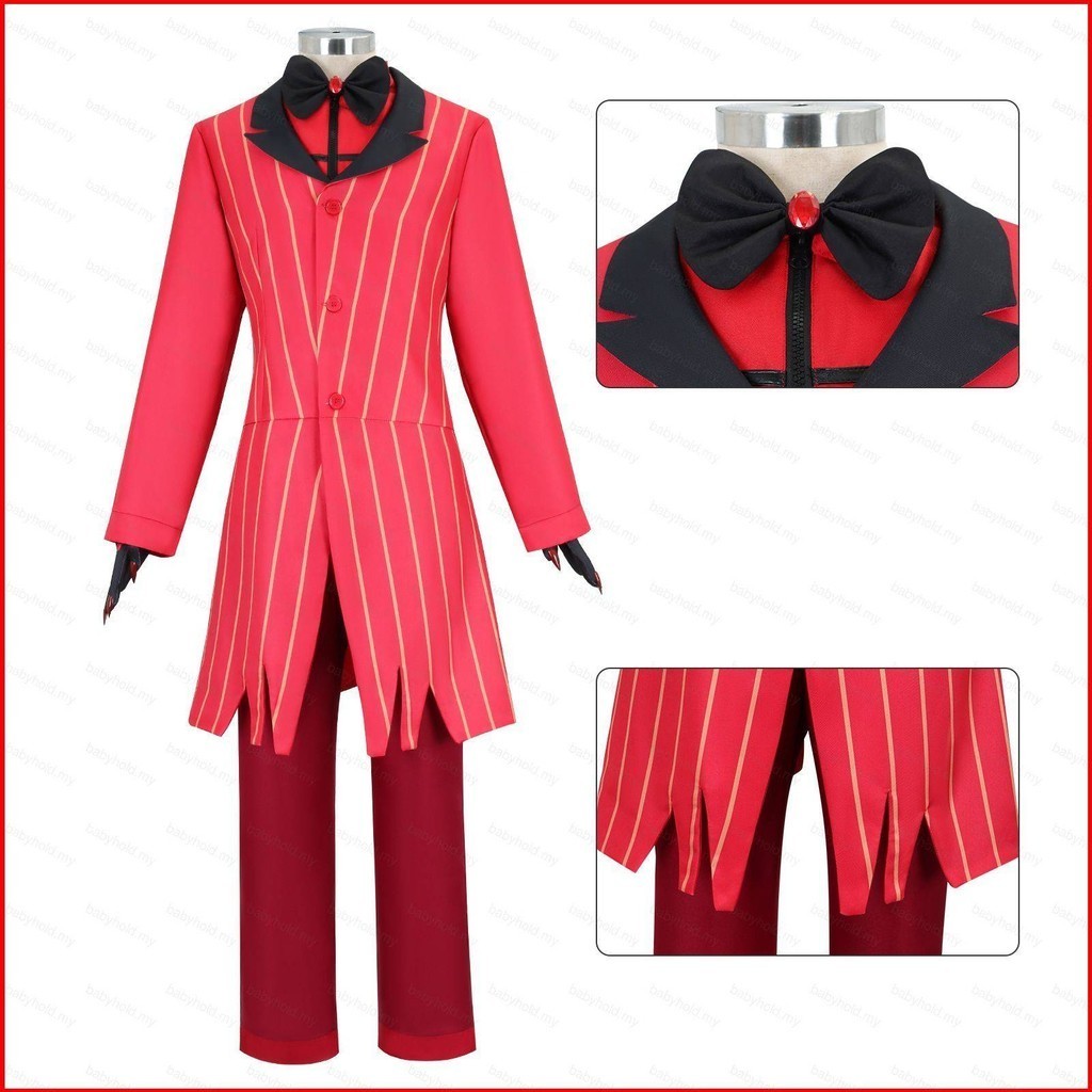 BH1 Hazbin Hotel Alastor coat cosplay cloth Halloween party costume HB1 ...