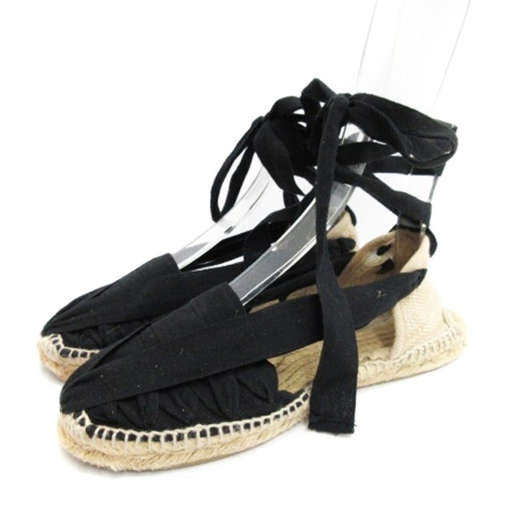 Artesania Espadrilles Lace Up Sandals Black SH 016 Direct from Japan ...