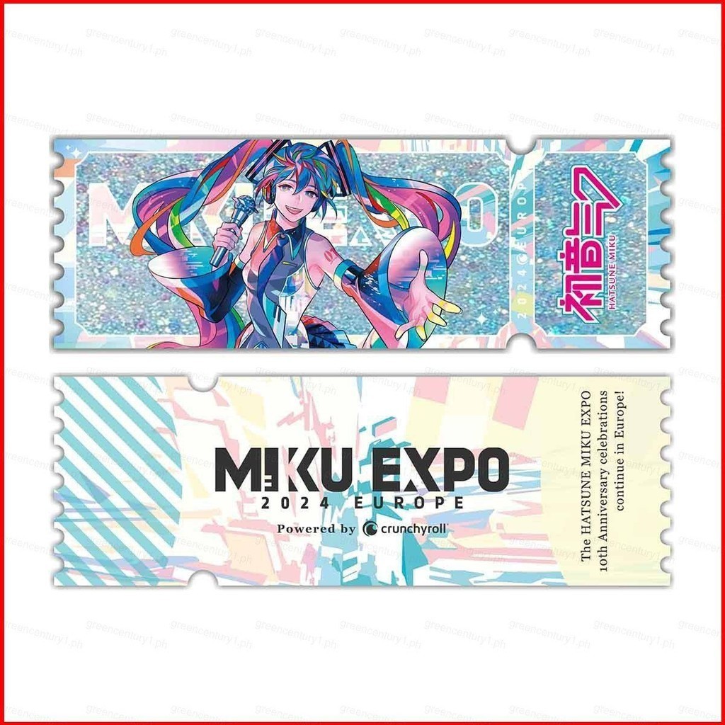 YS Hatsune Miku EXPO Quicksand ticket brick acylic stand plate laser ticket bookmark badge card