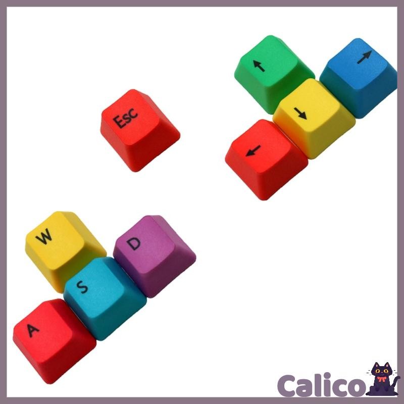 Cali Keyboard Keycaps OEM Profile PBT RGBY Modifiers 9 Keys Keycaps ...