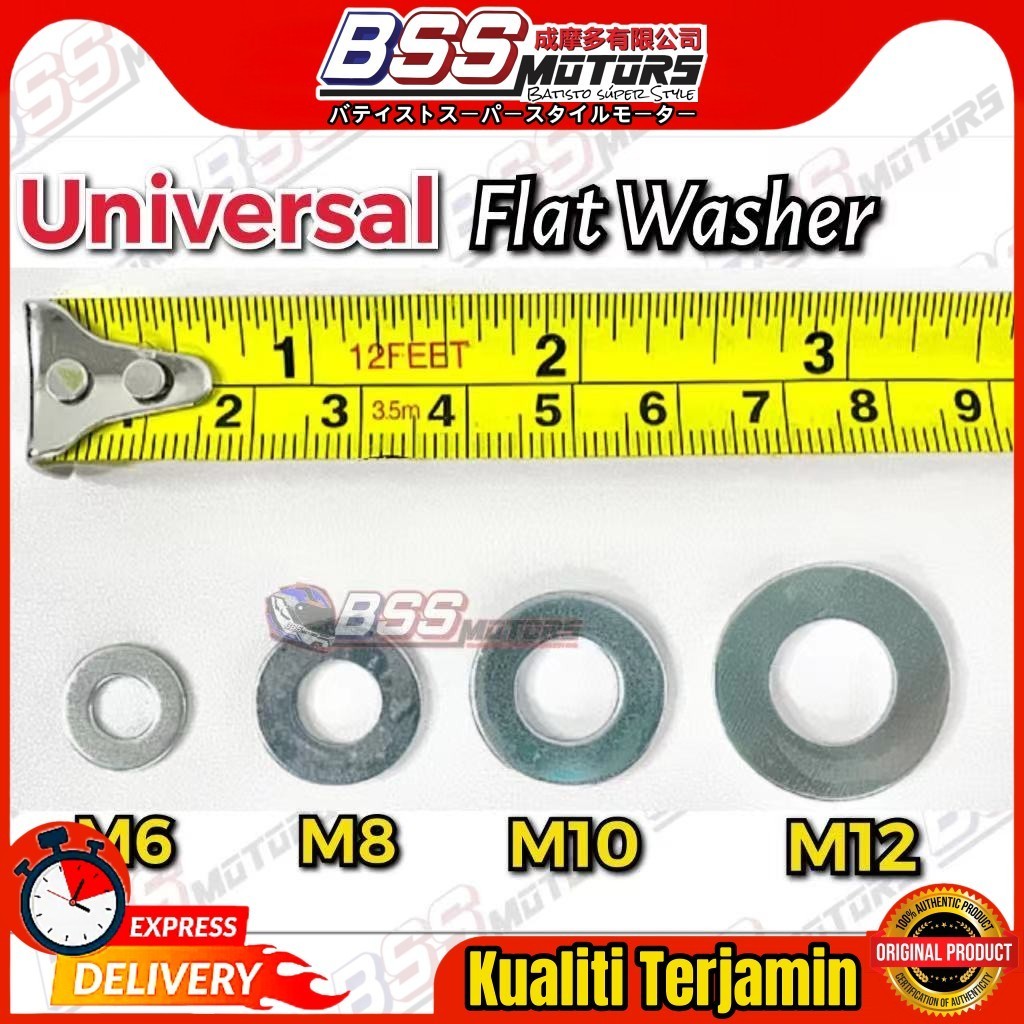 Universal Flat Washer M6 M8 M10 M12 Stainless Steel Plain Washers ...