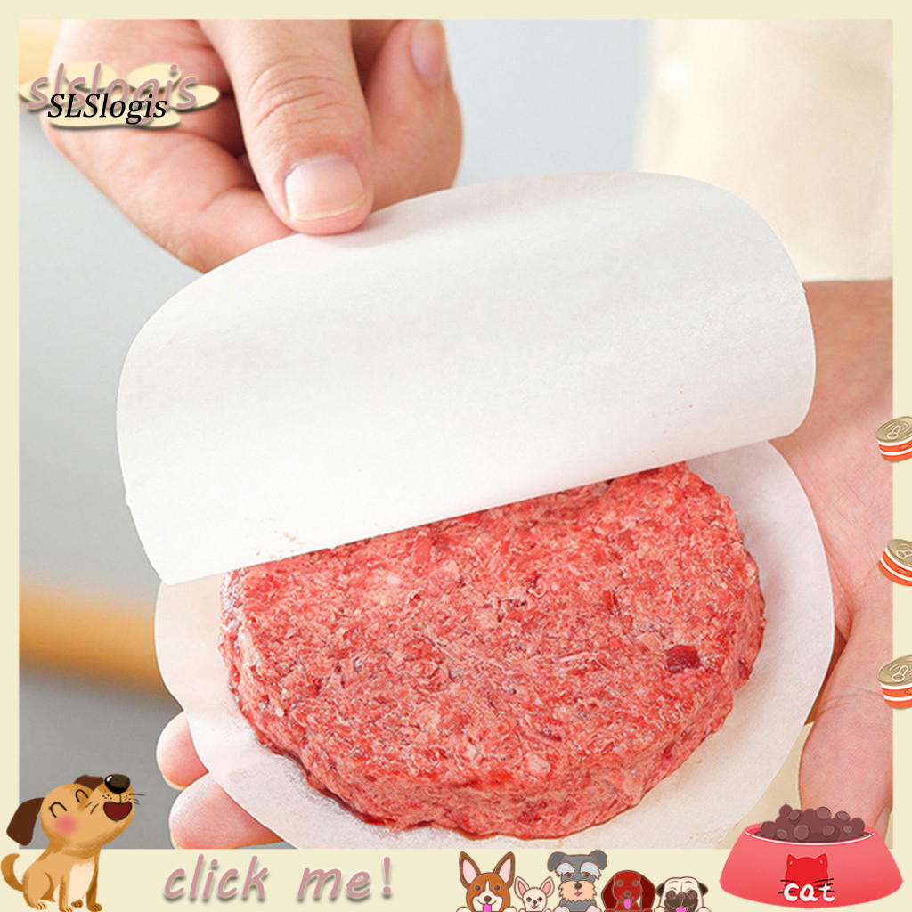 SGW_ Burger Patty Separator Sheets Burger Press Wax Paper 100pcs Non
