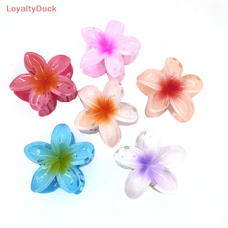  loyaltyduck large flower hair claw clips hawaiian flower hair claw
