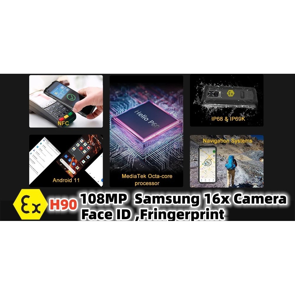 BR Explosion Proof RunGee Ex-H90 Rugged IP68 Zello PTT Waterproof C 8GB ...