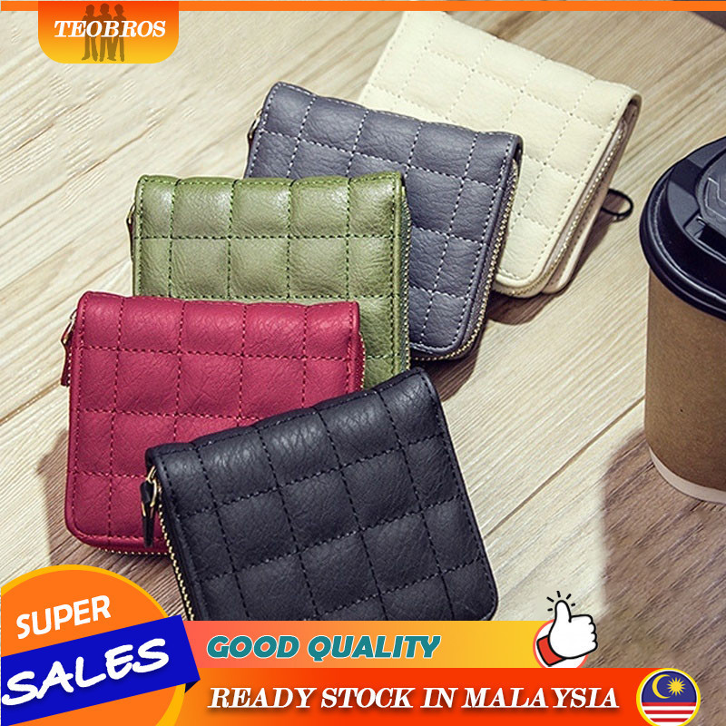TEOBROS_ Premium PU Leather Small Hand Wallet Kulit Dompet Wanita Kecil ...