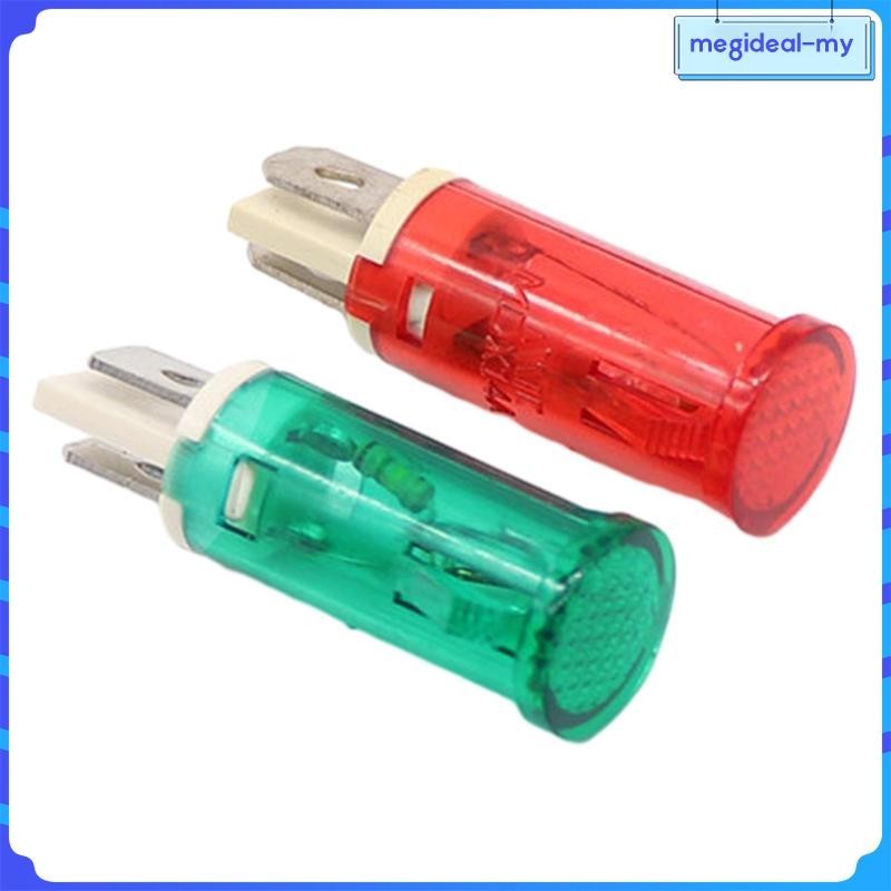 Produktbild von 220V Kontrollleuchte – Mini, 14A, Einbauloch 12,7 Mm, Grün, PP-Gehäuse, Für Schalttafeln