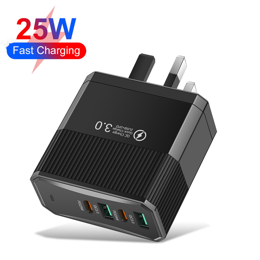 KAXOE 4 Port USB Charger PD Type C Fast Charging Adapter For Samsung ...