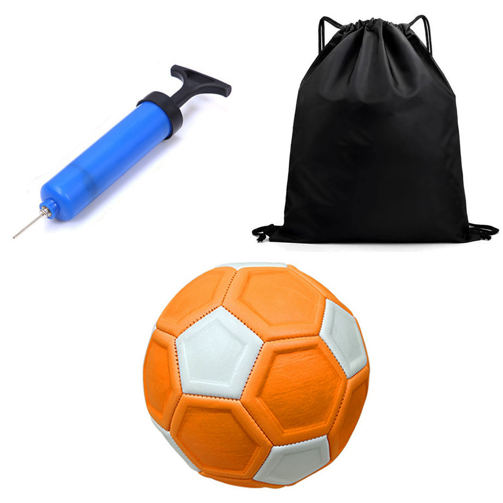 Pallone Da Calcio Curvo Curve Ball | Gomma EVA, Regolabile, Con Pompa Rete E Borsa | Ideale Per Bambini