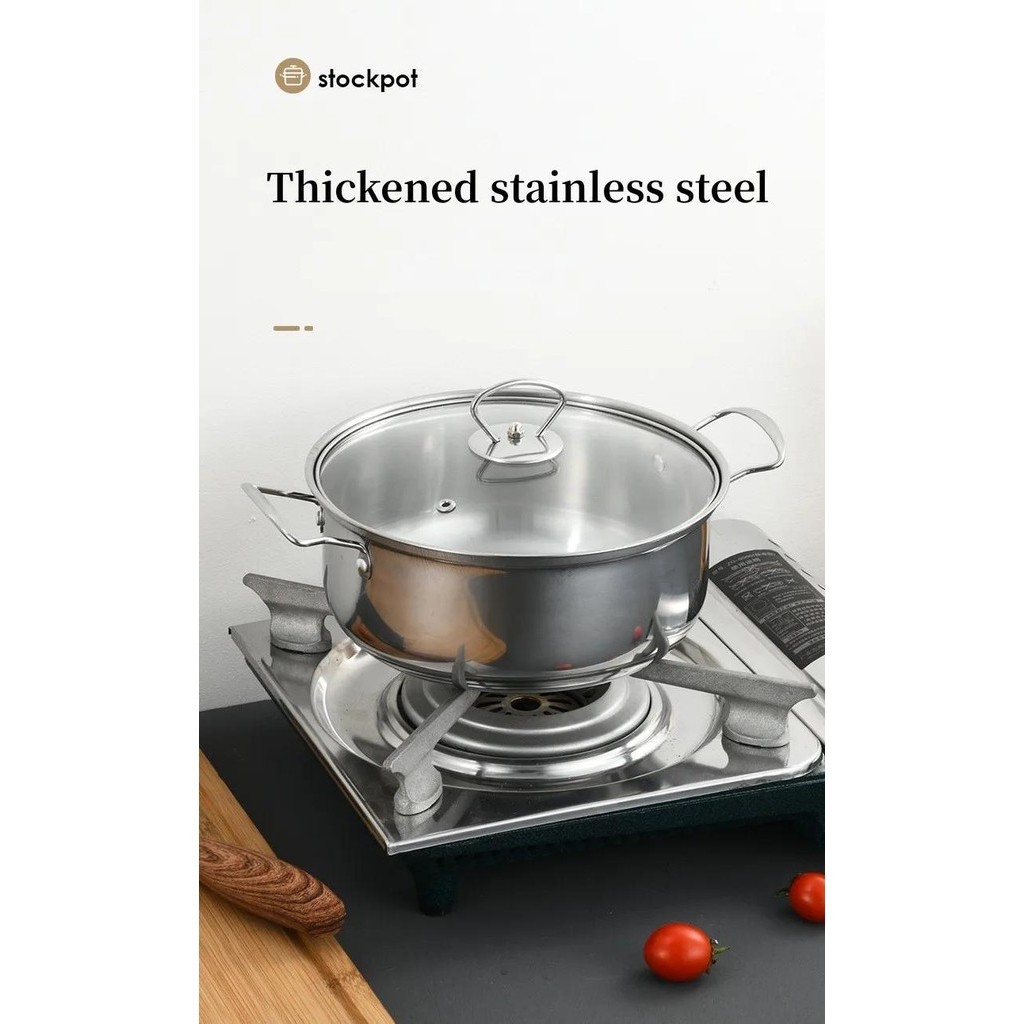 10PCS Stainless Steel Pot Set With Insulated Handle/Periuk Murah ...