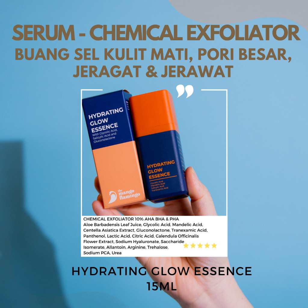 TMF Hydrating Glow Essence Chemical (15ml), Exfoliator w/ AHA BHA for