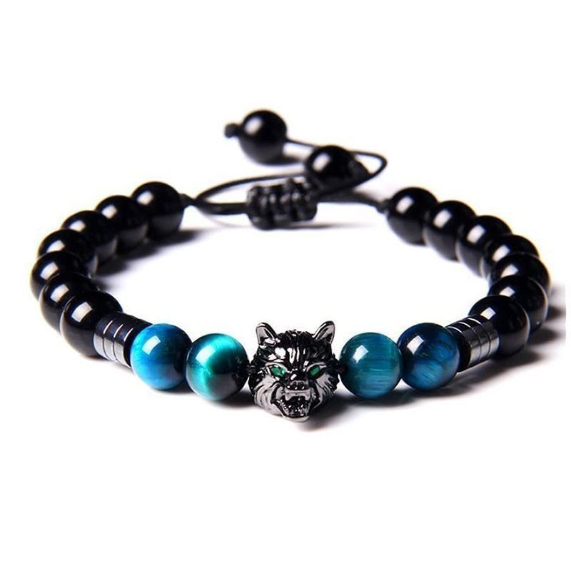 Wireless antistatic bracelet, natural obsidian therapy