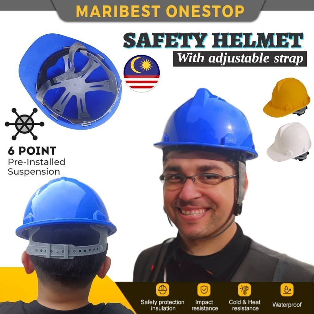 Safety Helmets Adjustable Ratchet Hard Hats ABS Construction Hard Hats ...