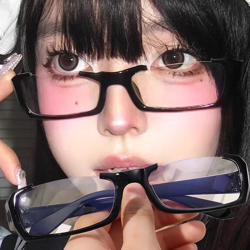 Anime Cos Half Frame Pure Sex Glasses Royal Sister Fashion Style Eyeglasses Anime Role Play 1801