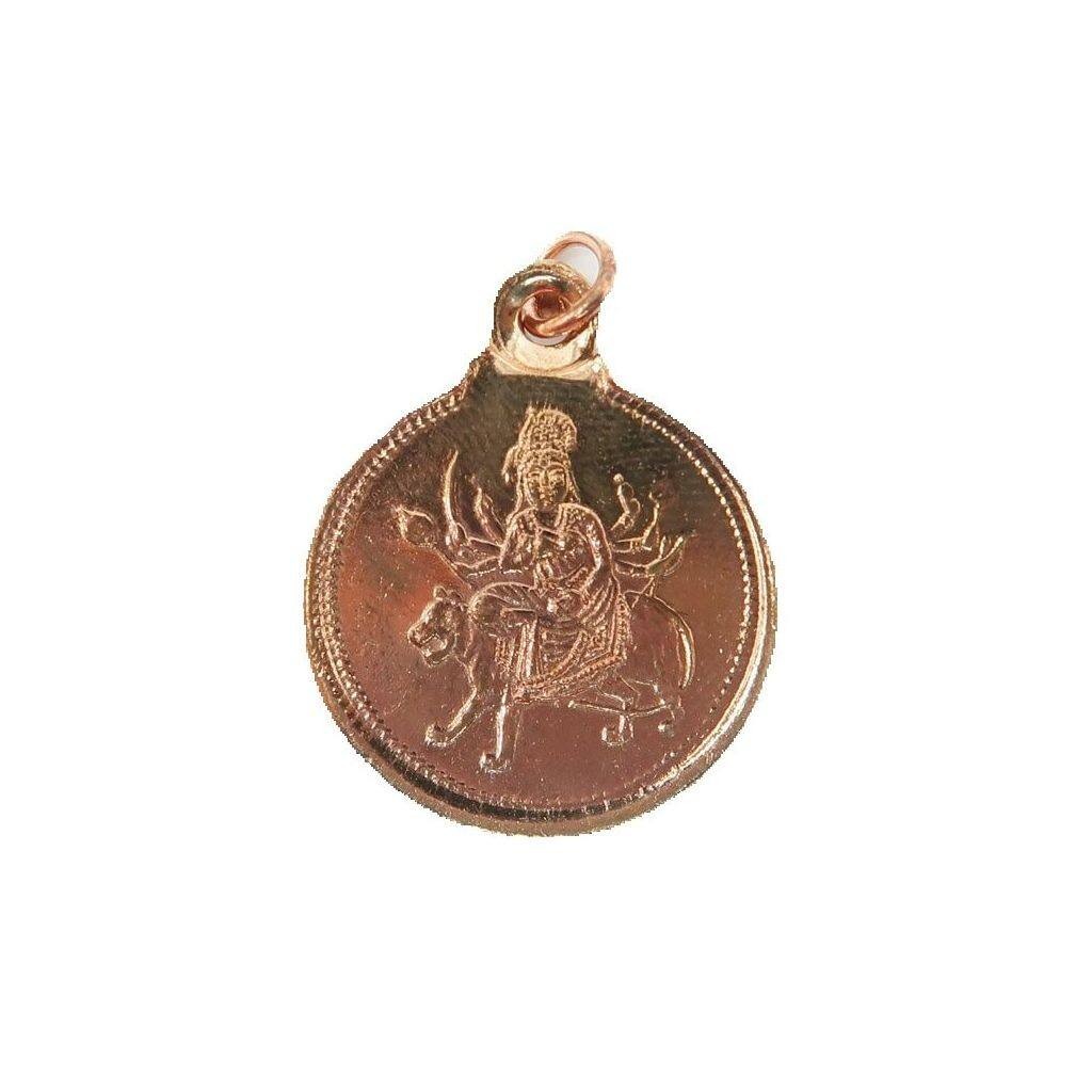 Energized God Durga Copper Locket Yantra ( 1 Inch ) Indian God Locket ...