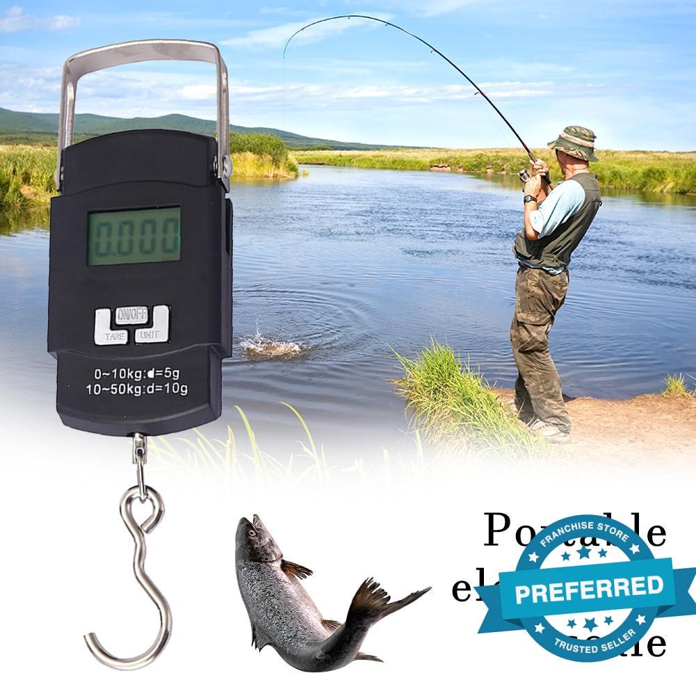 50kg Portable Electronic Scale Fishing Scale Express Scale Delivery ...