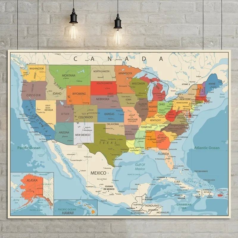 USA United States Map Poster Size - Sg 11134201 7rcc2 M6gdbn76df6x66