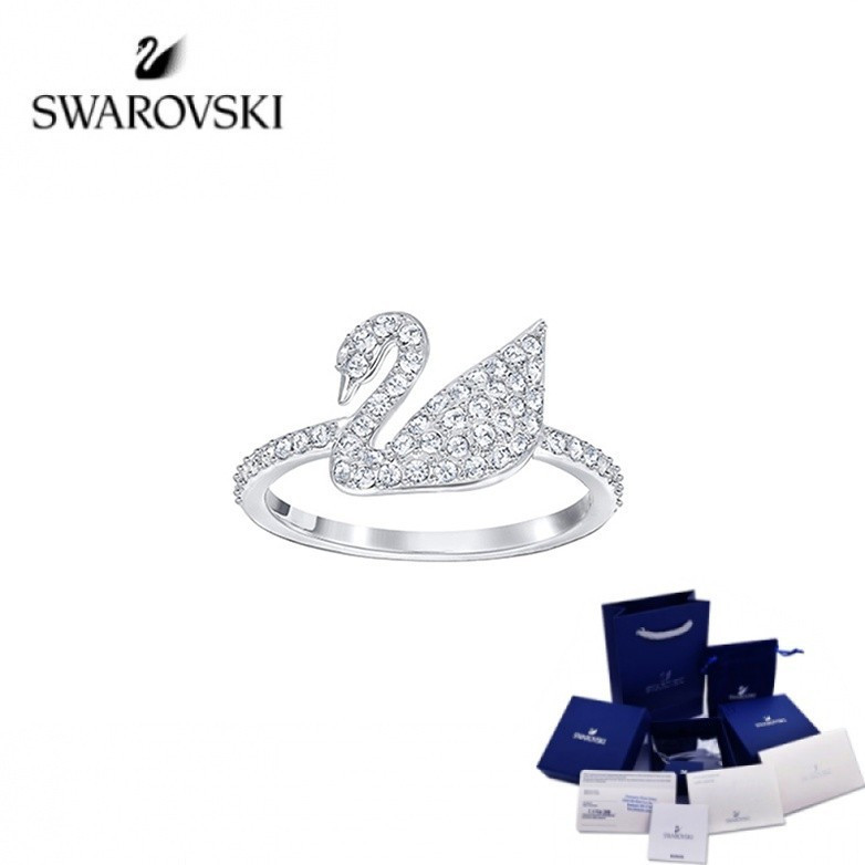 Swarovski Ring Classic Swan Ring Women's Gift. RACS | Shopee Malaysia