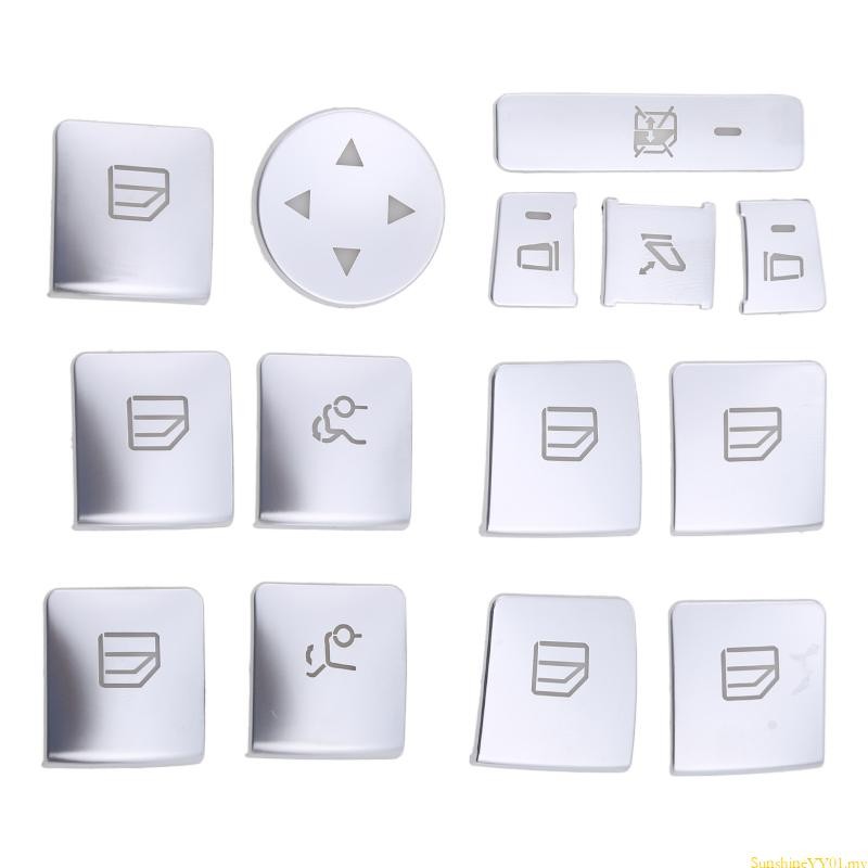 SUN Car Window Glass Lift Button Sticker Button Switch Trim Cover ...