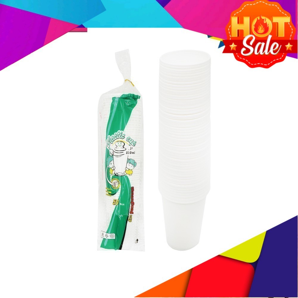 (50pcs) Cawan Plastik Kenduri, Cawan Plastik Pakai Buang, Disposal ...