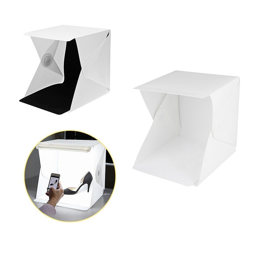 Portable Mini Studio Photo Light Tent with LED Light Product background ...