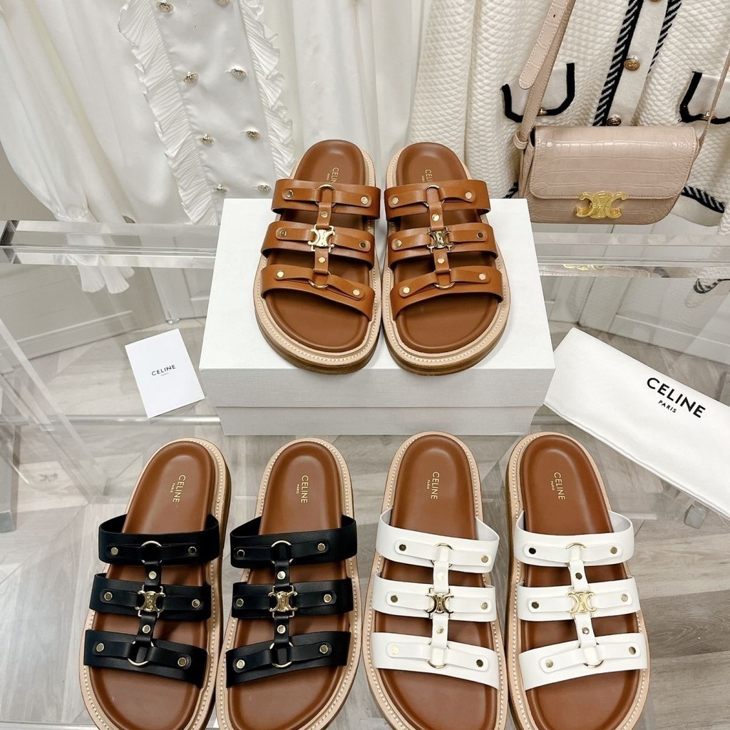 Celine buckle outlet sandals