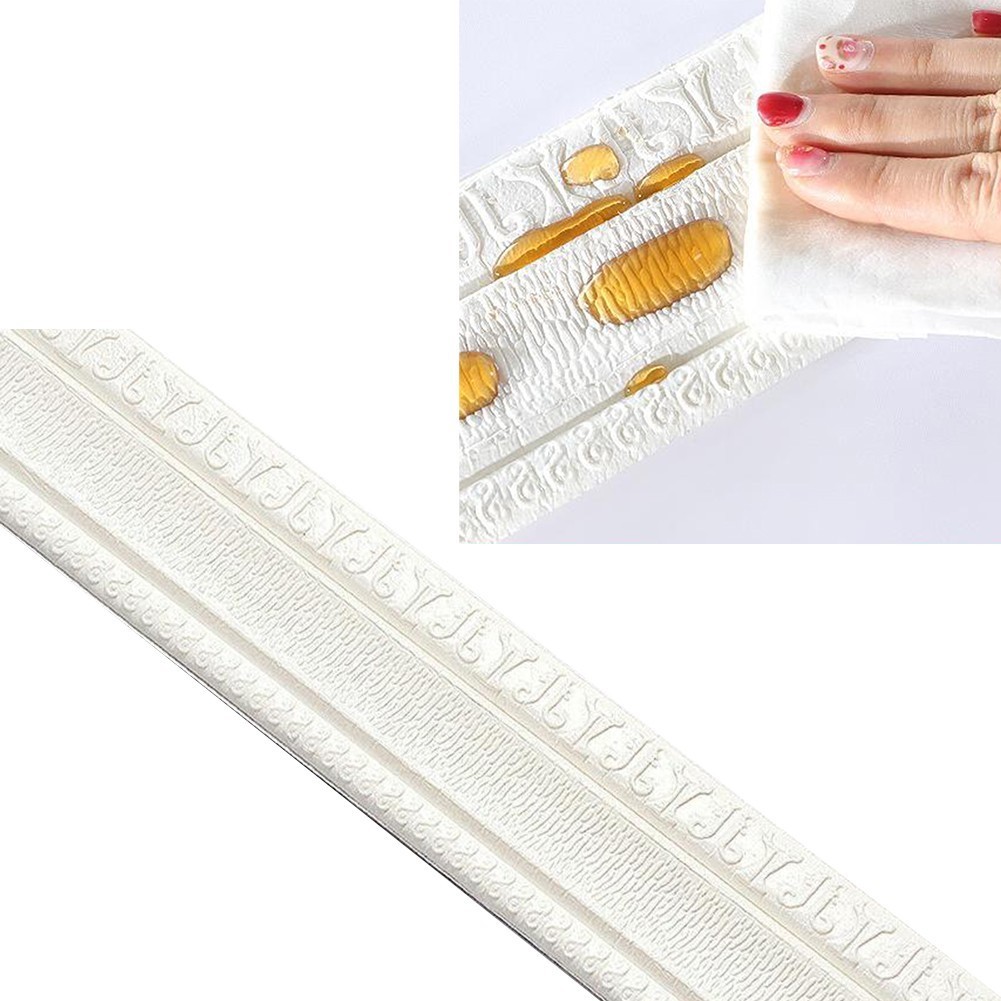 Sustore2.3M Self Adhesive Wall Trim Line Skirting Border Decor Sticker