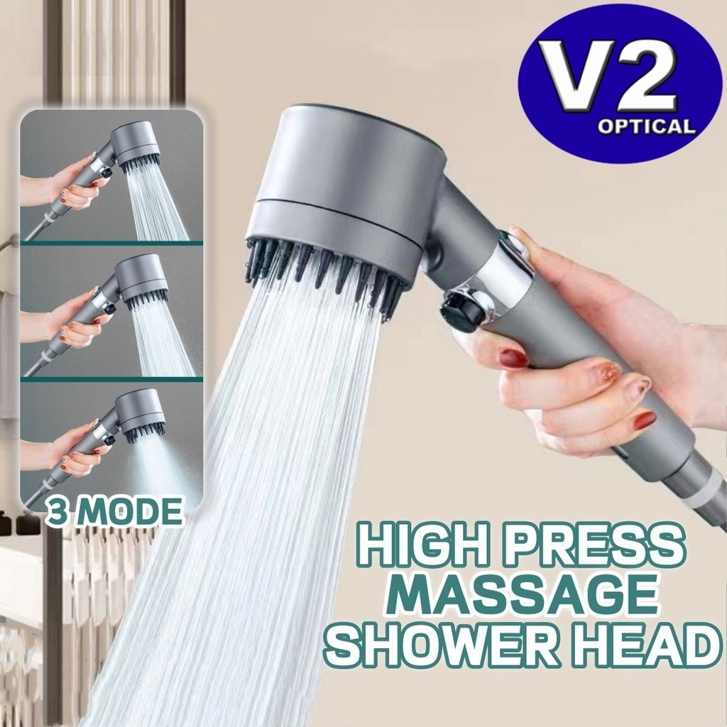 4 IN 1 High Pressure Shower Head With Filter Massagable 3 Mode ...