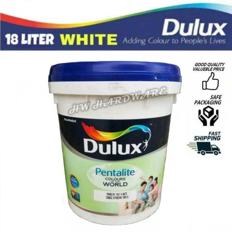 [100% ORIGINAL] ICI DULUX 18L PENTALITE- 1501 (WHITE) - 18 LITER DULUX ...