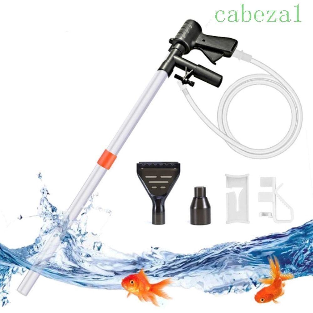 CABEZA Aquarium Gravel Cleaner, Removable Semiautomatic Aquariums