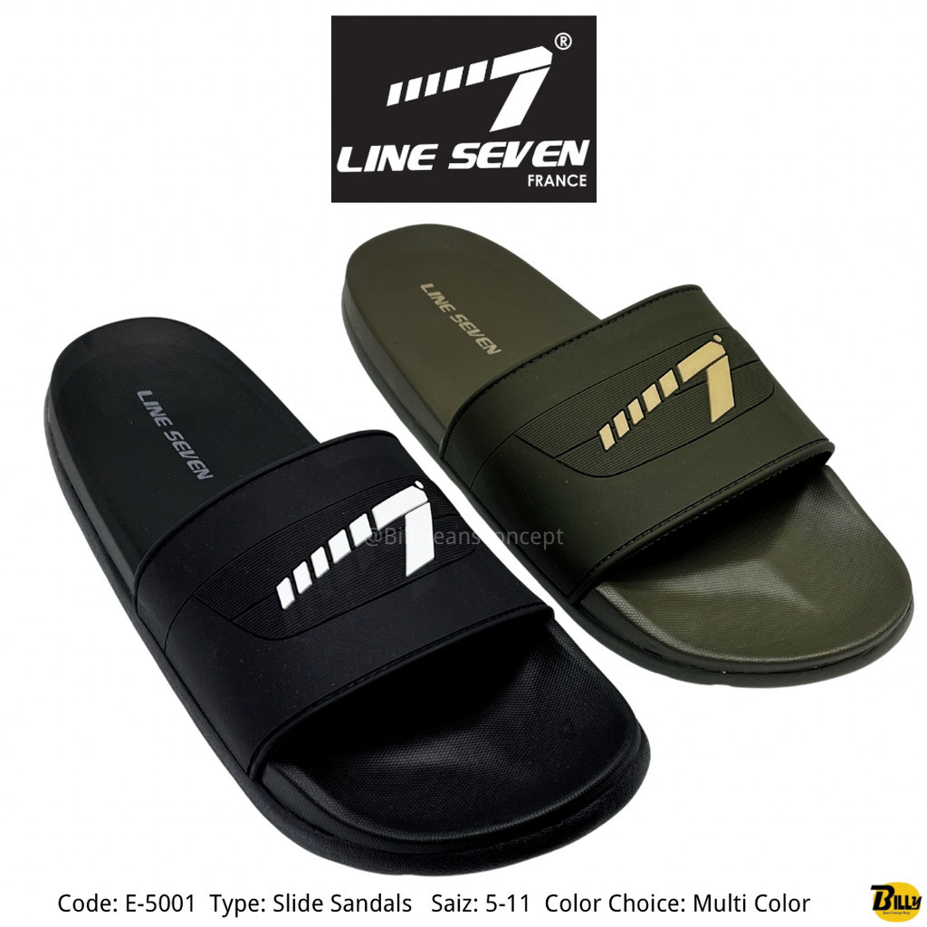 LINE SEVEN Brand Men’s Comfort Casual Slides Sandal Shoes ( E-5001 ...