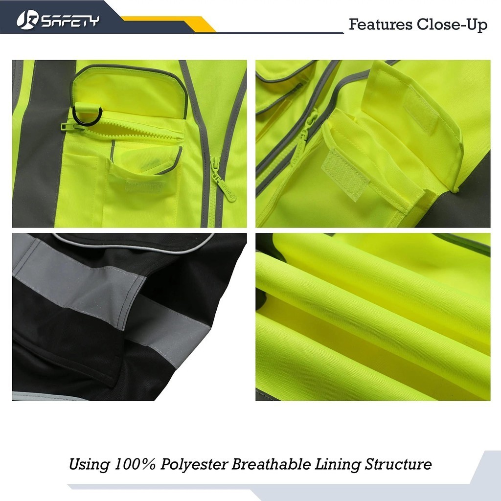 Reflective Safety Vest High Visibility XXXL Motorcycle Jacket Safety ...